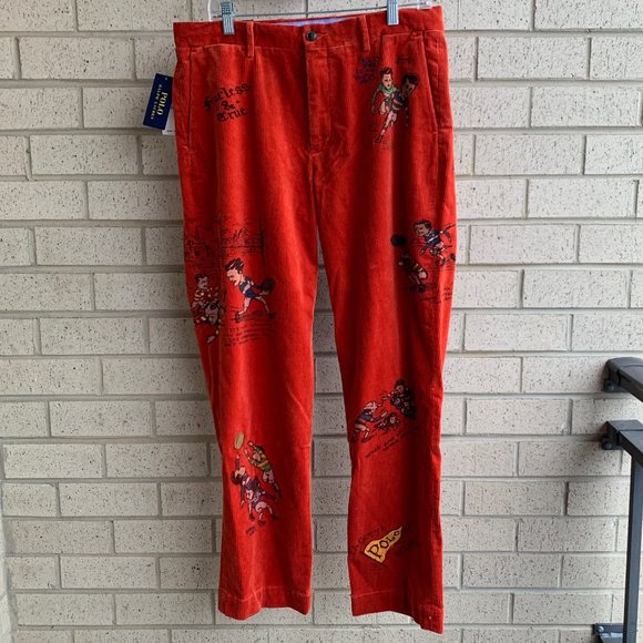 Polo Ralph Lauren Other - Polo Ralph Lauren Graphic Corduroy Football Pants